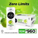 Vida Zero Green Apple Sparkling Drink (325ml x 24)