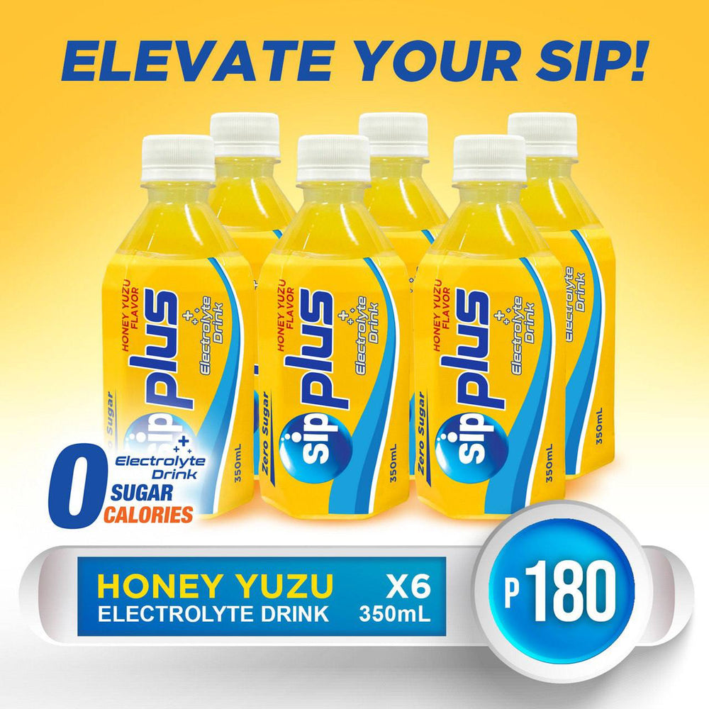 Sip Plus Electrolyte Drink- Honey Yuzu Flavor (350mlx6)