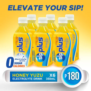 Sip Plus Electrolyte Drink- Honey Yuzu Flavor (350mlx6)