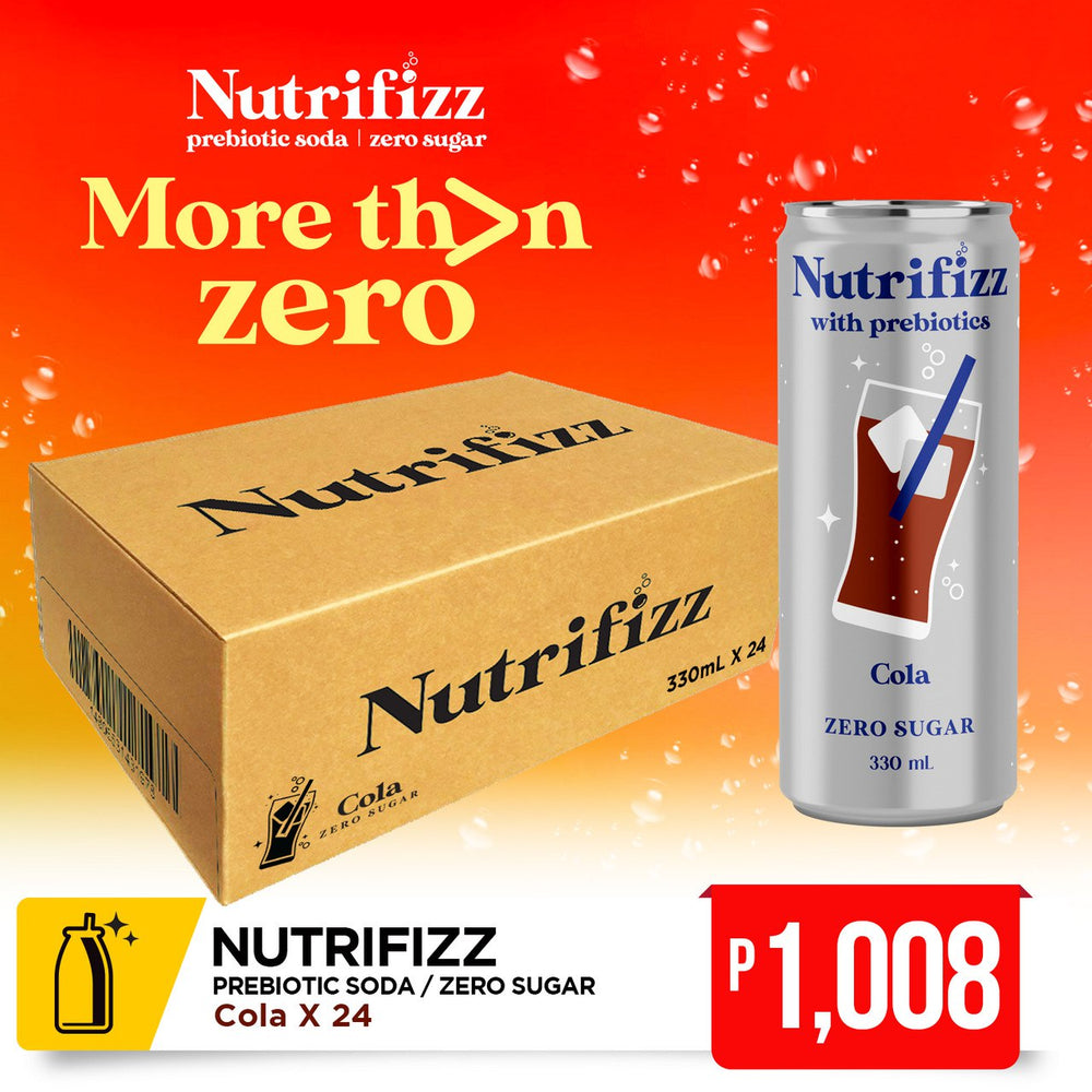 Nutrifizz Prebiotic Soda - Cola Flavour 330mlx24