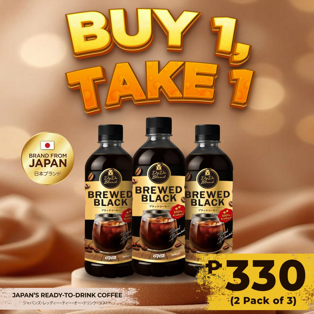 (BUY ONE TAKE ONE) Dydo Blend Brewed Coffee - Black 500ml x3