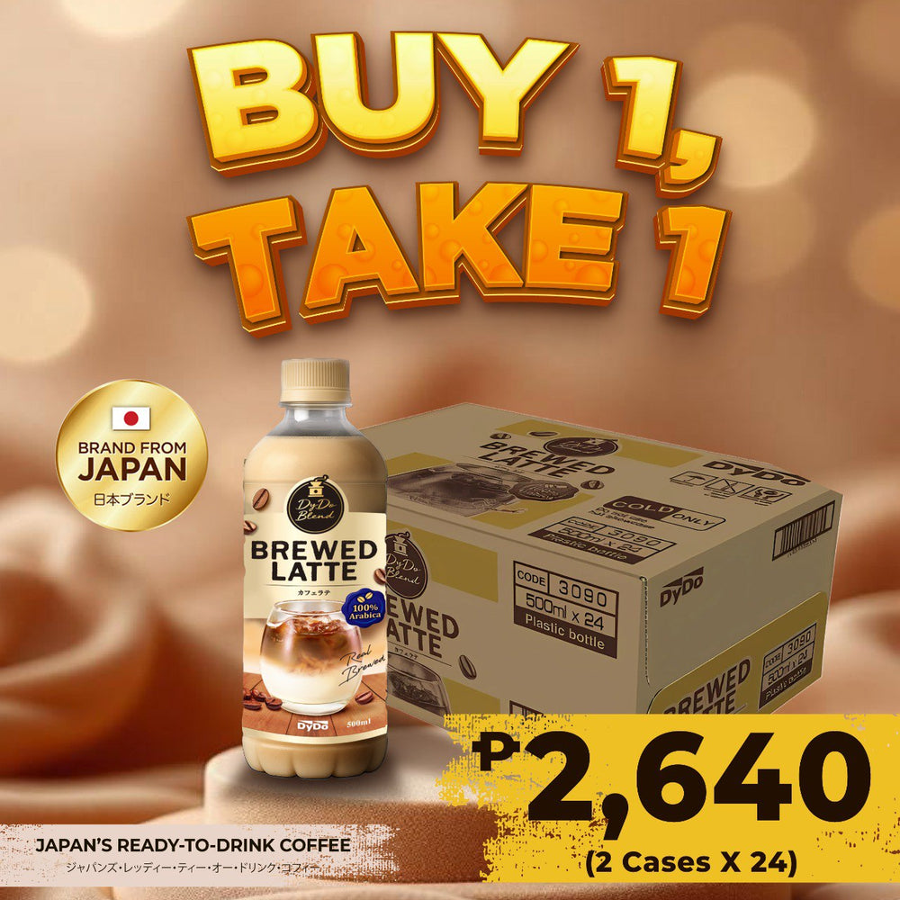 (BUY ONE TAKE ONE) Dydo Blend Brewed Coffee - Latte 500ml x24