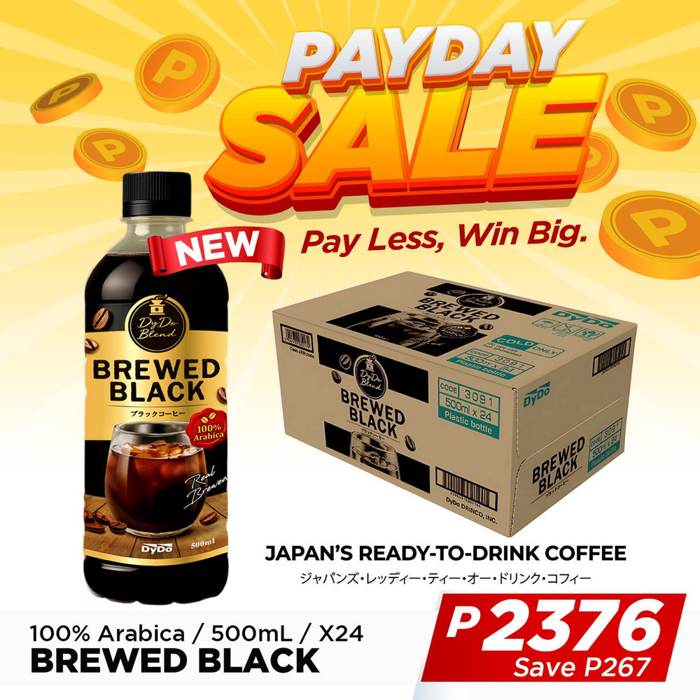 Dydo Blend Brewed Coffee - Black 500ml x24