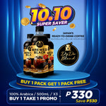 Dydo Blend Brewed Coffee - Black 500ml x3