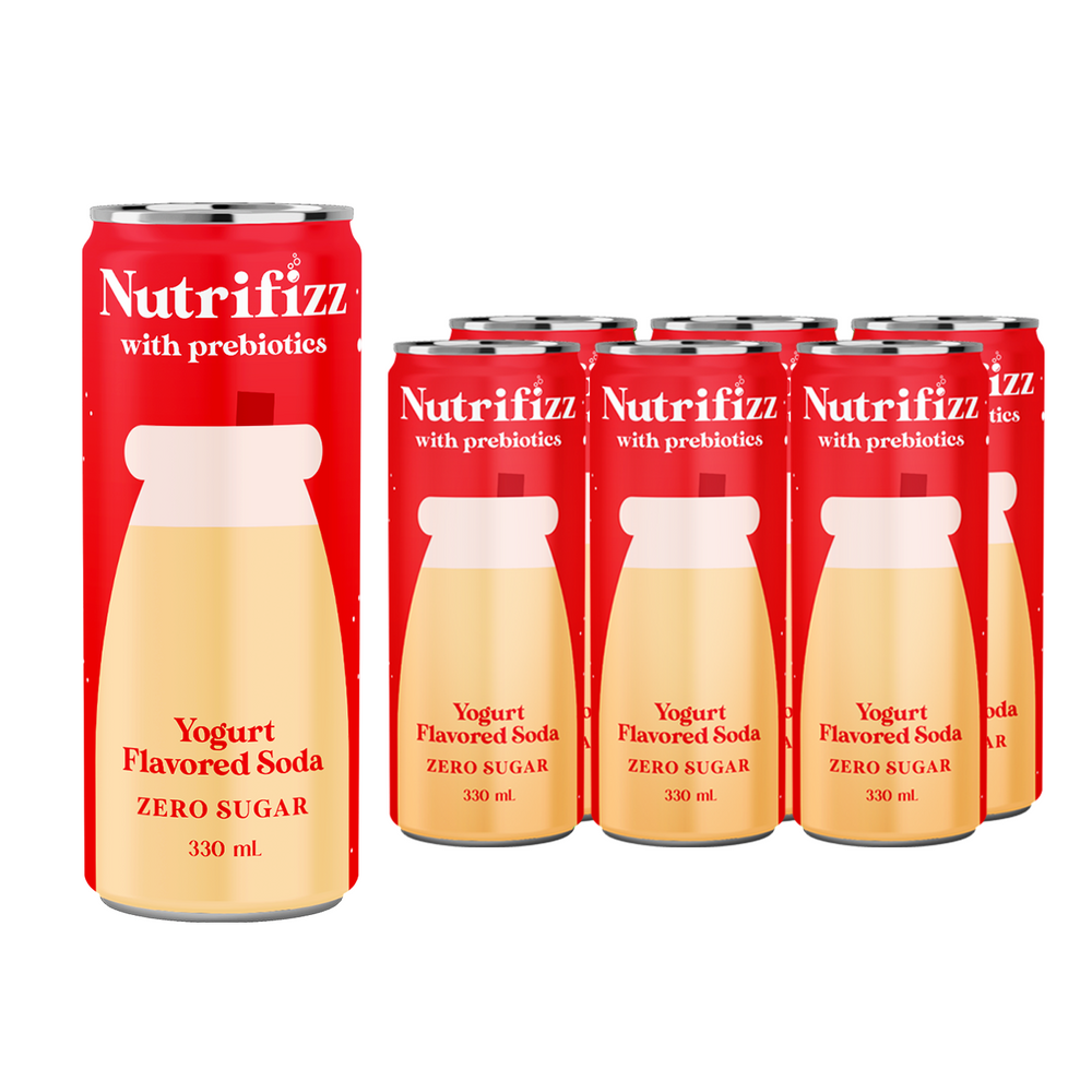 Nutrifizz Prebiotic Soda - Yogurt Soda Flavour 330mlx6