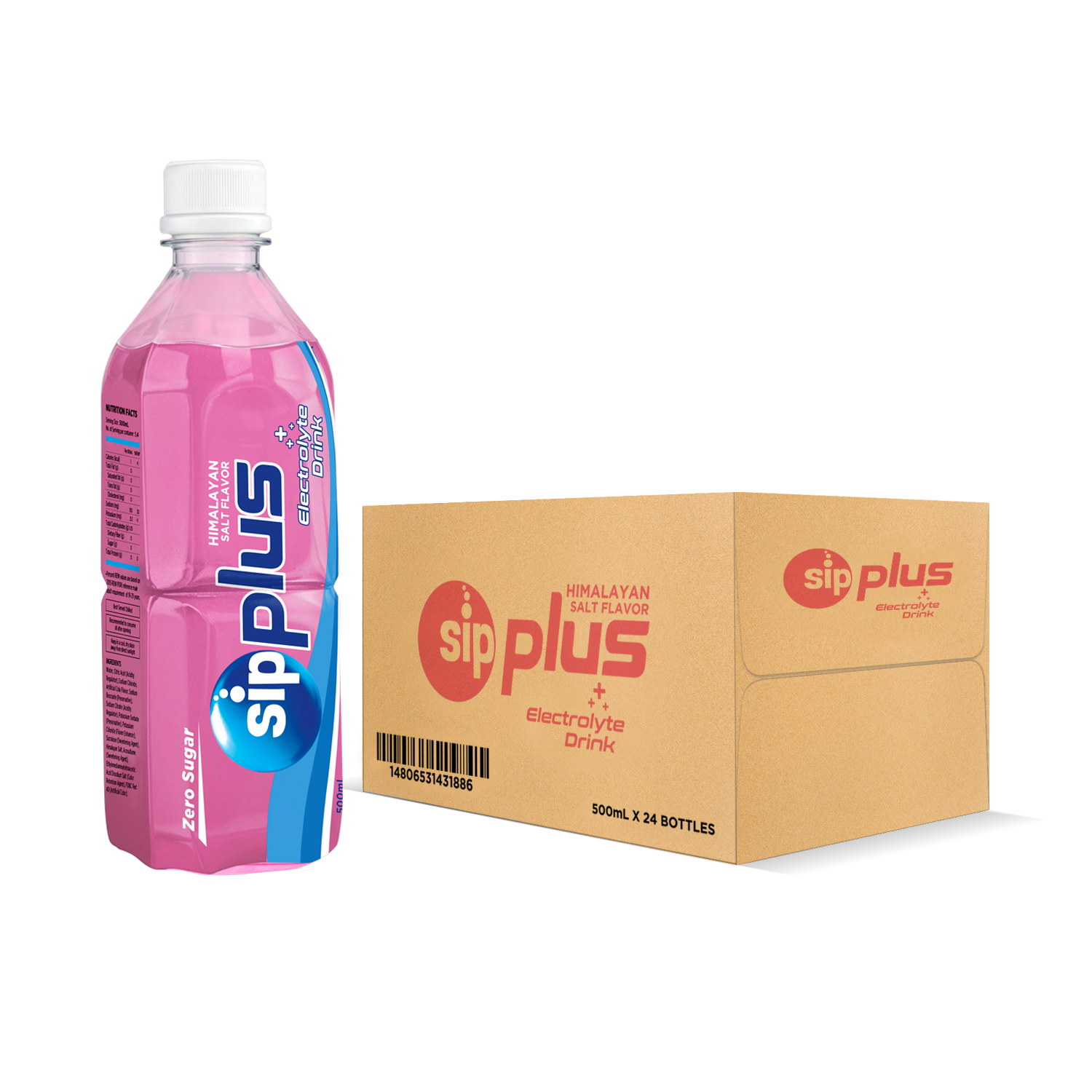 Sip Plus Sip Plus Electrolyte Drink- Himalayan Salt (500mlx24) – PacSyn Mart