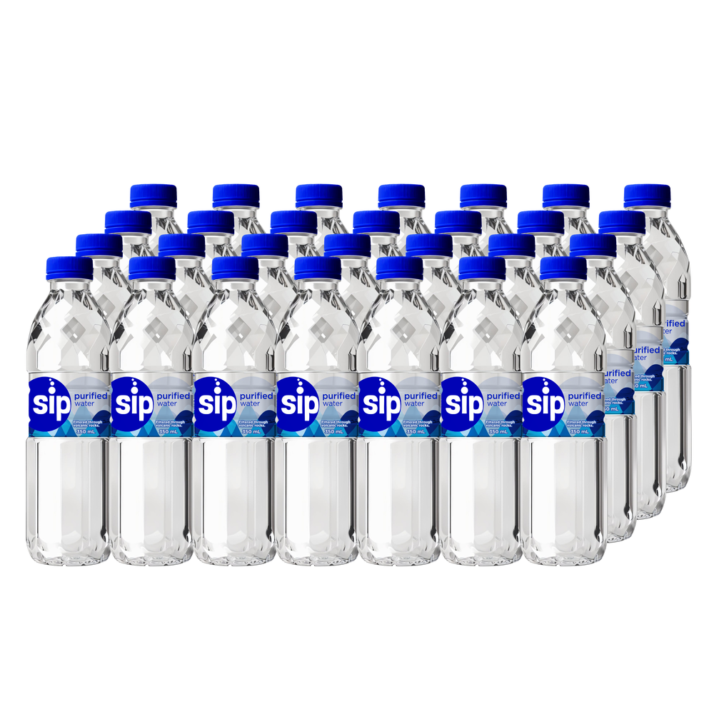 Order Now: SIP PURIFIED WATER 10+5 (10 Cases 350ML x24 + FREE 5 Cases 350ML x24 )