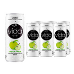 Vida Zero Green Apple Sparkling Drink (Pack of 6)