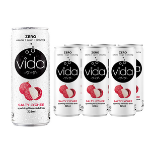 Vida Zero- Salty Lychee Sparkling Drink (325ml x 6)