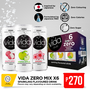 Order Now: Vida Zero x 6 (Assorted Flavours)