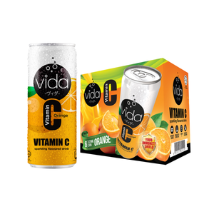 Vida C Orange Vitamin C Sparkling Drink (Pack of 6)