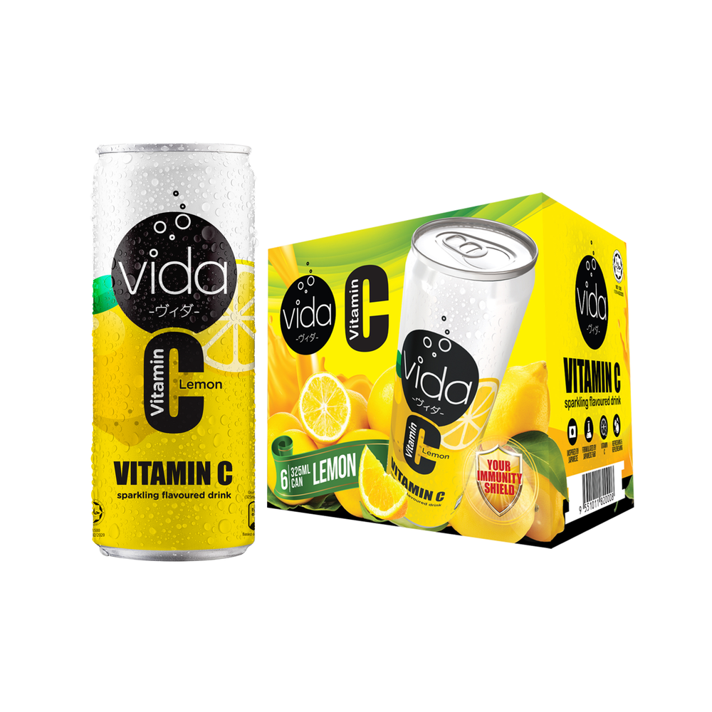 Order Now: VIDA C Vitamin C Sparkling Drinks - (Box of 6)