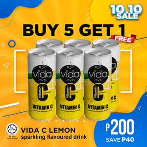 Order Now: VIDA C Vitamin C Sparkling Drinks - (Box of 6)