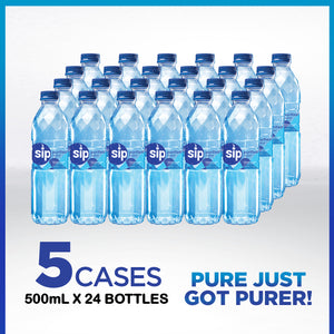 
                
                    Load image into Gallery viewer, Order Now: SIP PURIFIED WATER - 5 Cases 500ml X24
                
            