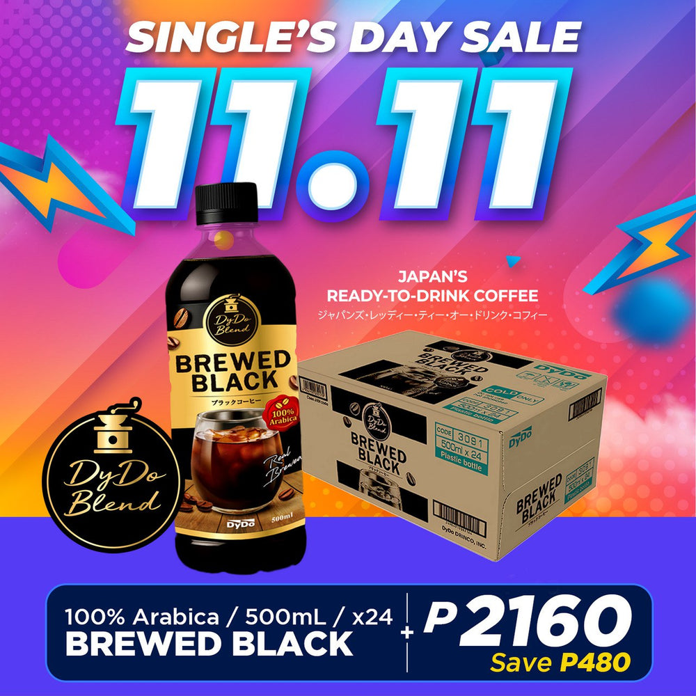 Dydo Blend Brewed Coffee - Black 500ml x24