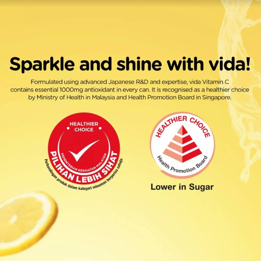 Order Now: VIDA C Vitamin C Sparkling Drinks - (Box of 6)