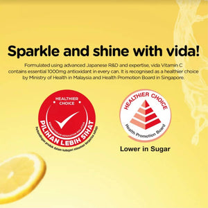 Order Now: VIDA C Vitamin C Sparkling Drinks - (Box of 6)